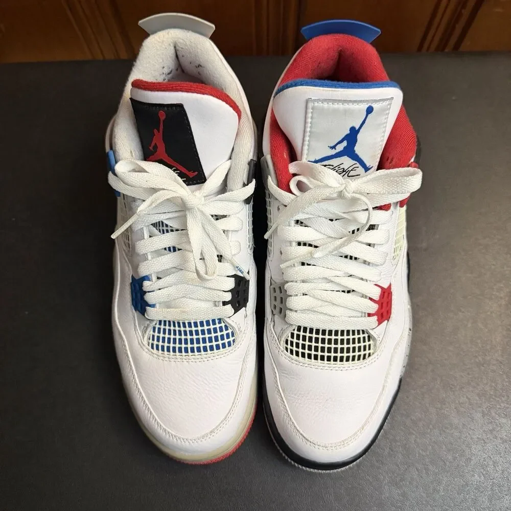 Air Jordan 4 Retro SE 'What The' Size 9 Men CI1184-146 Mismatch USED